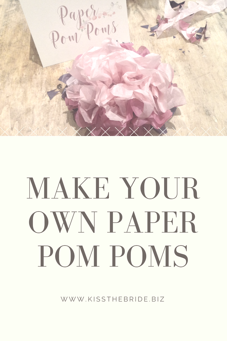 How to make paper pom poms