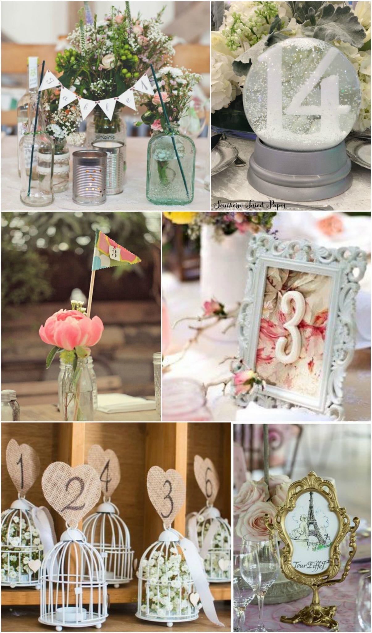 Whimsical Wedding Table Number 