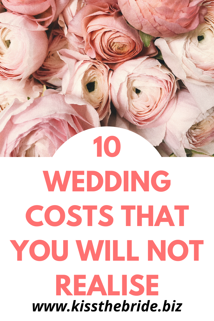 Hidden Wedding costs 