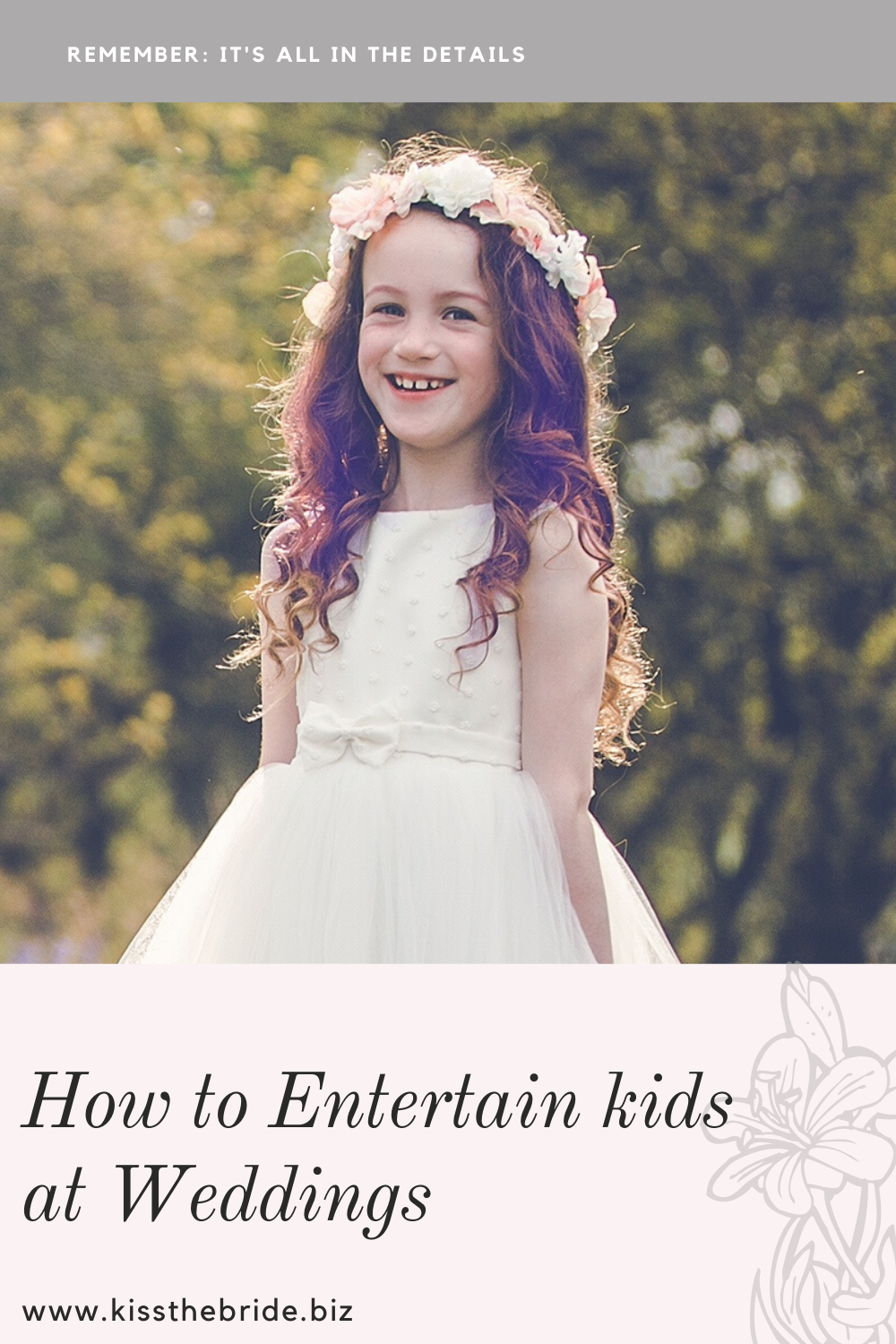 How to entertain kids at weddings