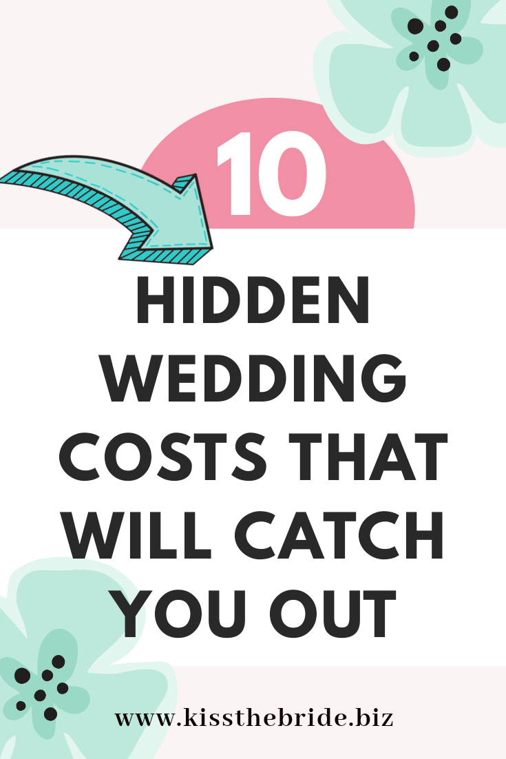 Hidden wedding costs