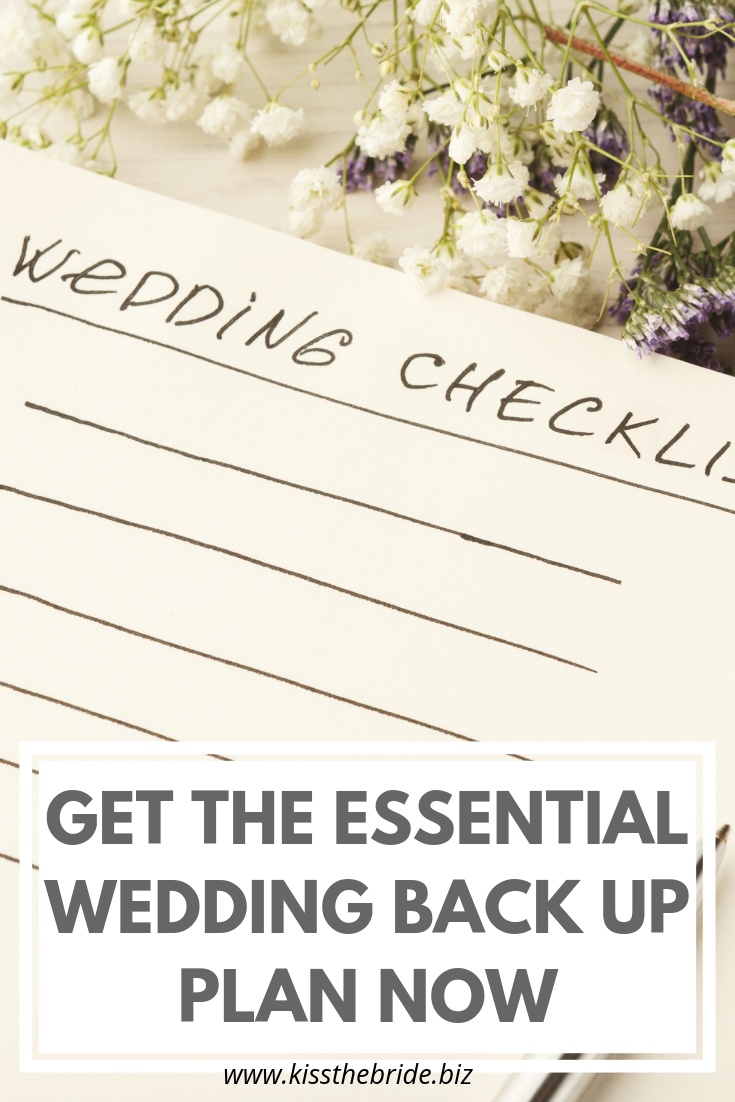 The wedding back up plan