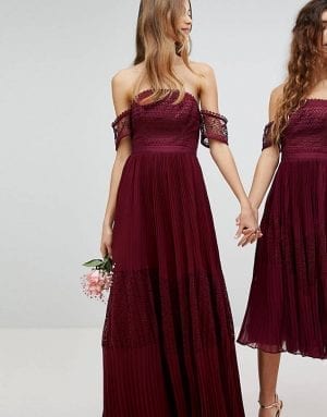 Berry Bridesmaid Dress