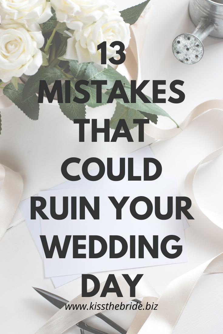 Wedding planning mistakes to avoid