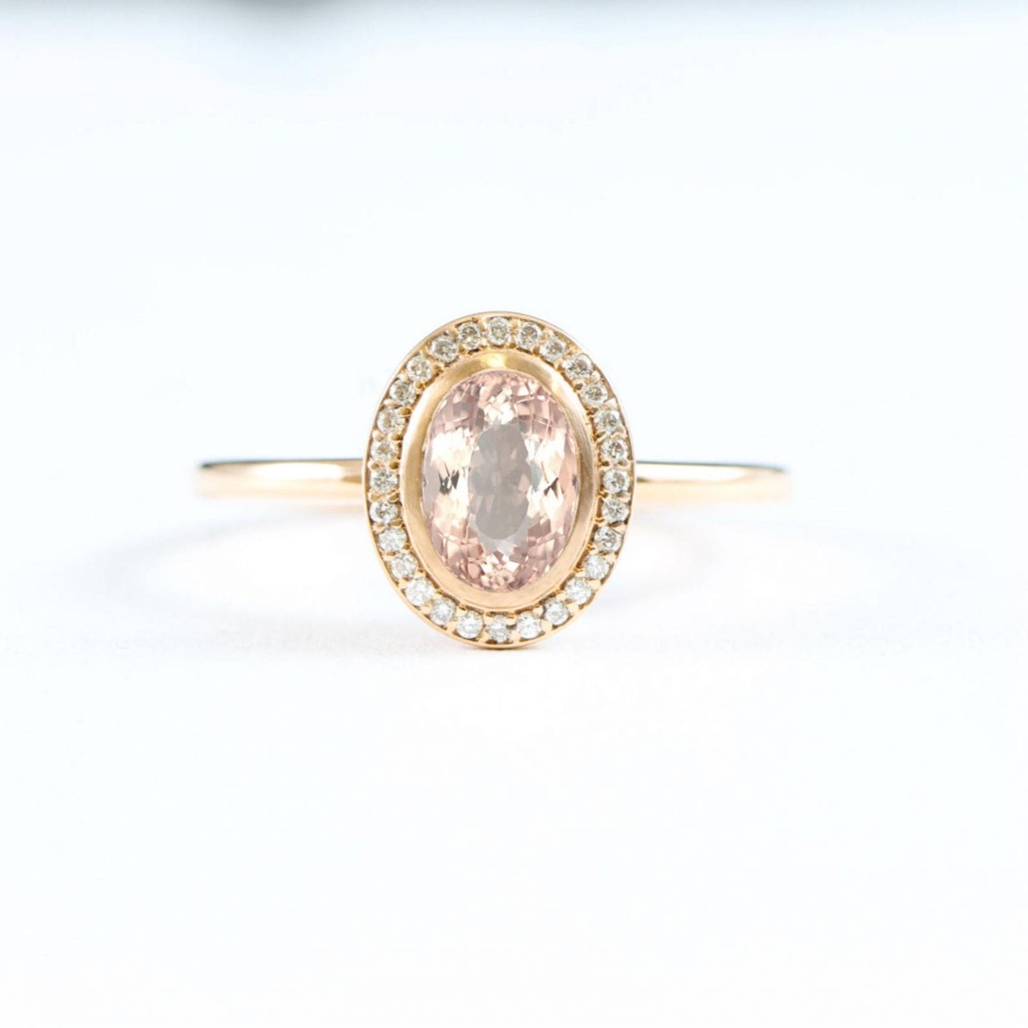 Pink engagement ring