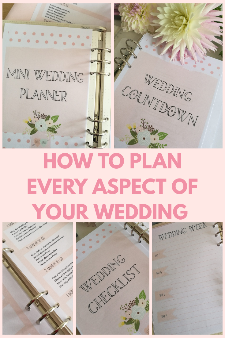 Detailed free wedding planner