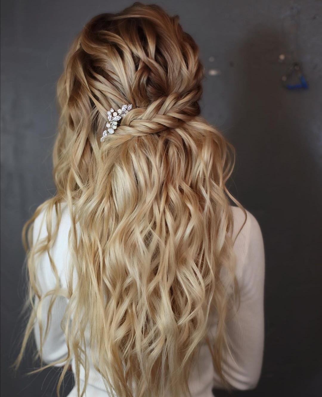 22 Half up Wedding hairstyles for 2022 ~ KISS THE BRIDE MAGAZINE