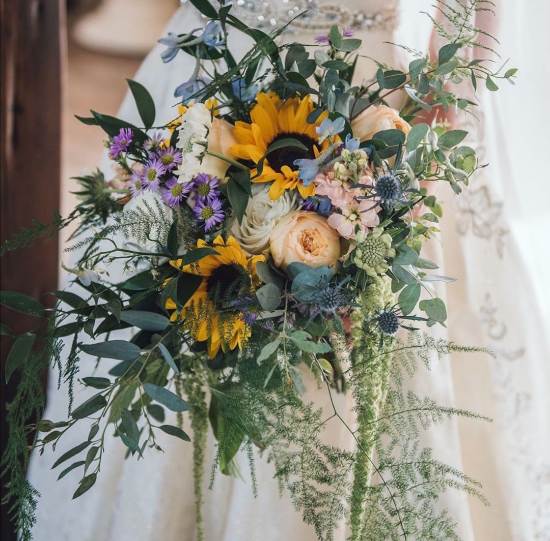Sunflower bridal bouquet