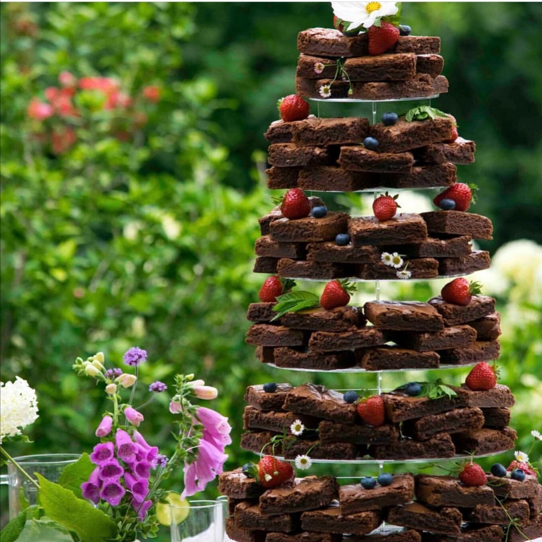Brownie Wedding cake
