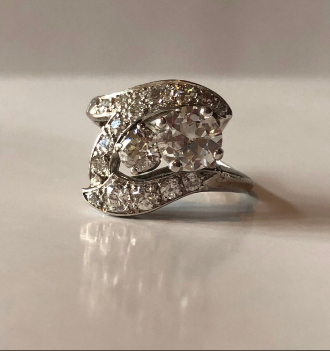 Art Deco engagement ring