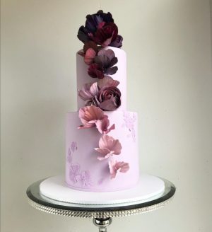 Lilac wedding cake