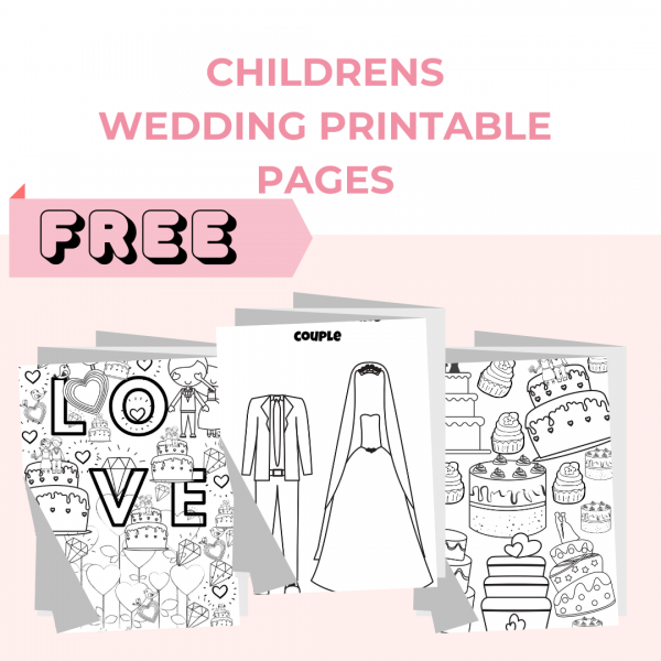 Free Children's Wedding Activity printable pages ~ KISS THE BRIDE MAGAZINE