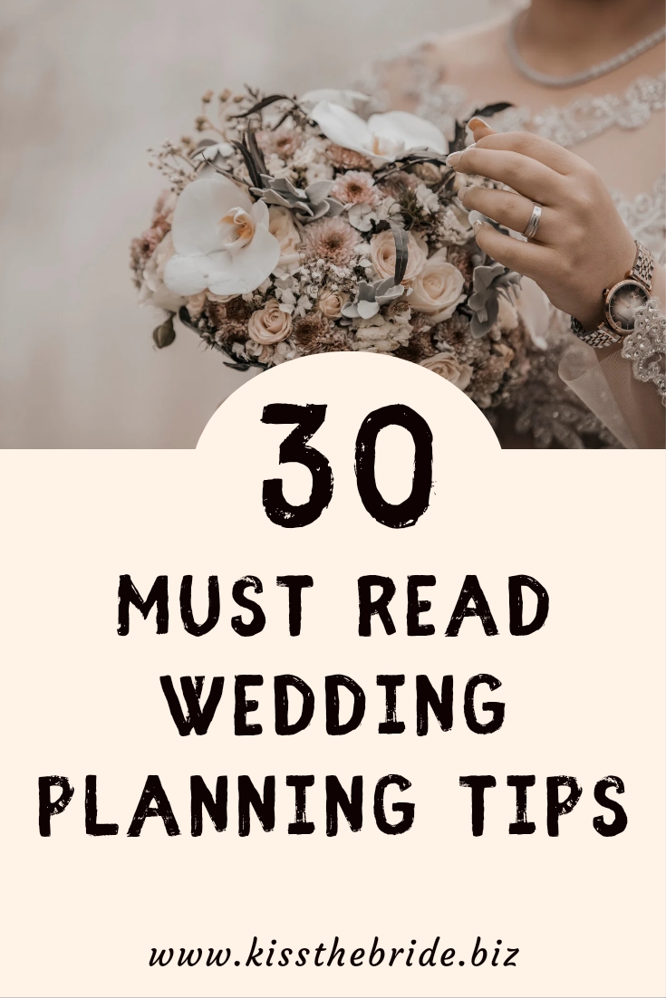 30 Wedding Planning Tips