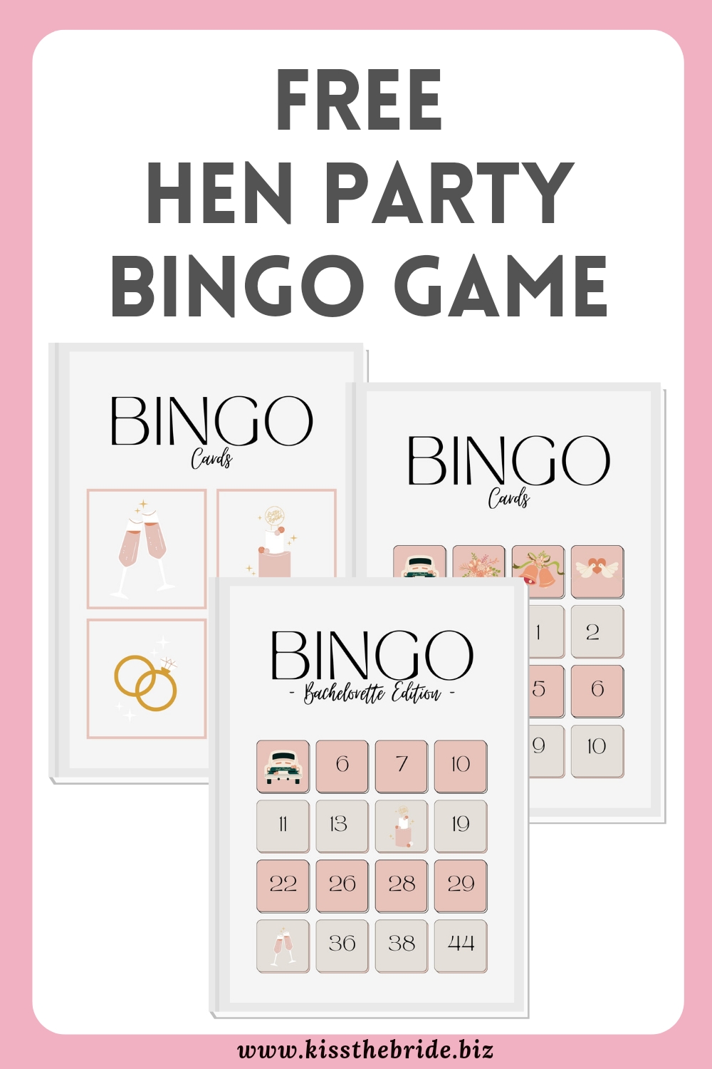Free Hen Party Bingo Game